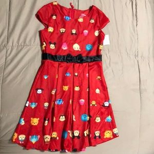 Disney tsum tsum dress. Fit and flare. NWT